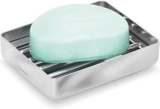 Piastra per bagno - contenitore per sapone con scarico da posizionamento verticale