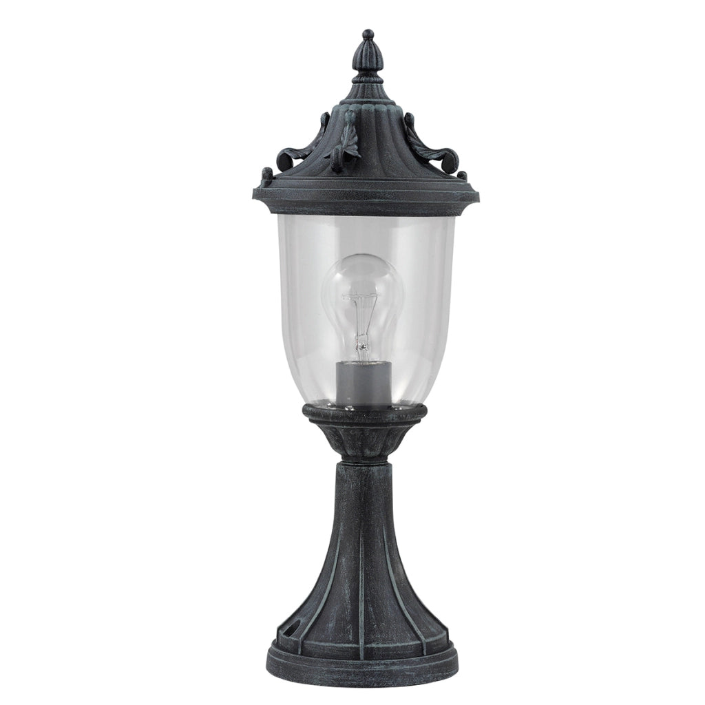 Lampada da esterno a colonna retro verderame E27 Elstead
