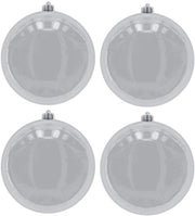 Decorazioni per esterno per Natale XXL - resistente al freddo - resistente alle intemperie - lucido - Ø 12 cm, 4 pezzi - decorazione per Natale