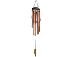 Gong da 90 cm per giardino Feng Shui resistente all'umidità con bambù e cocco.