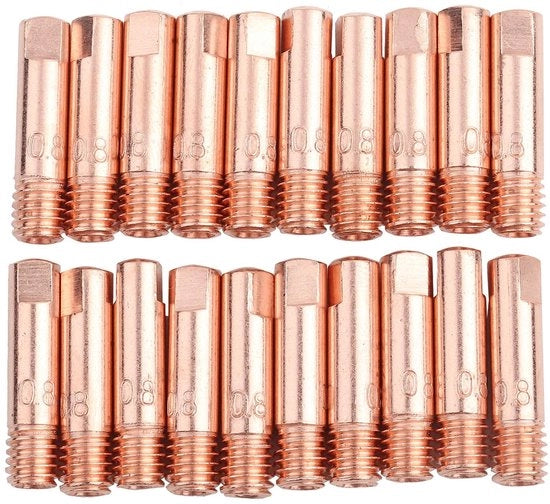 Fili di rame in rame rosso a 0,8 mm - 20 pezzi - Resistente al calore - Resistente alla corrosione - Durevole - Fili di rame per saldatura