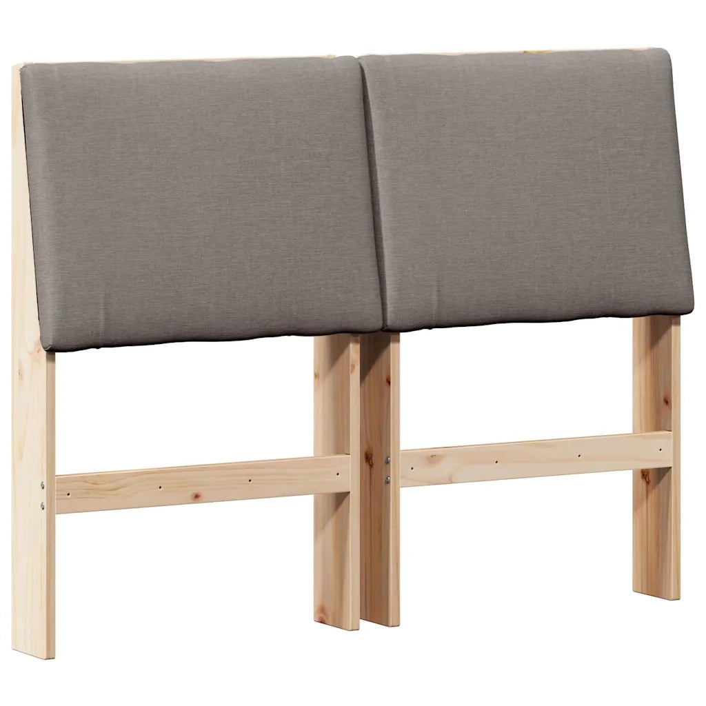 Testiera imbottita Talpa 135 cm Pino massello 879292