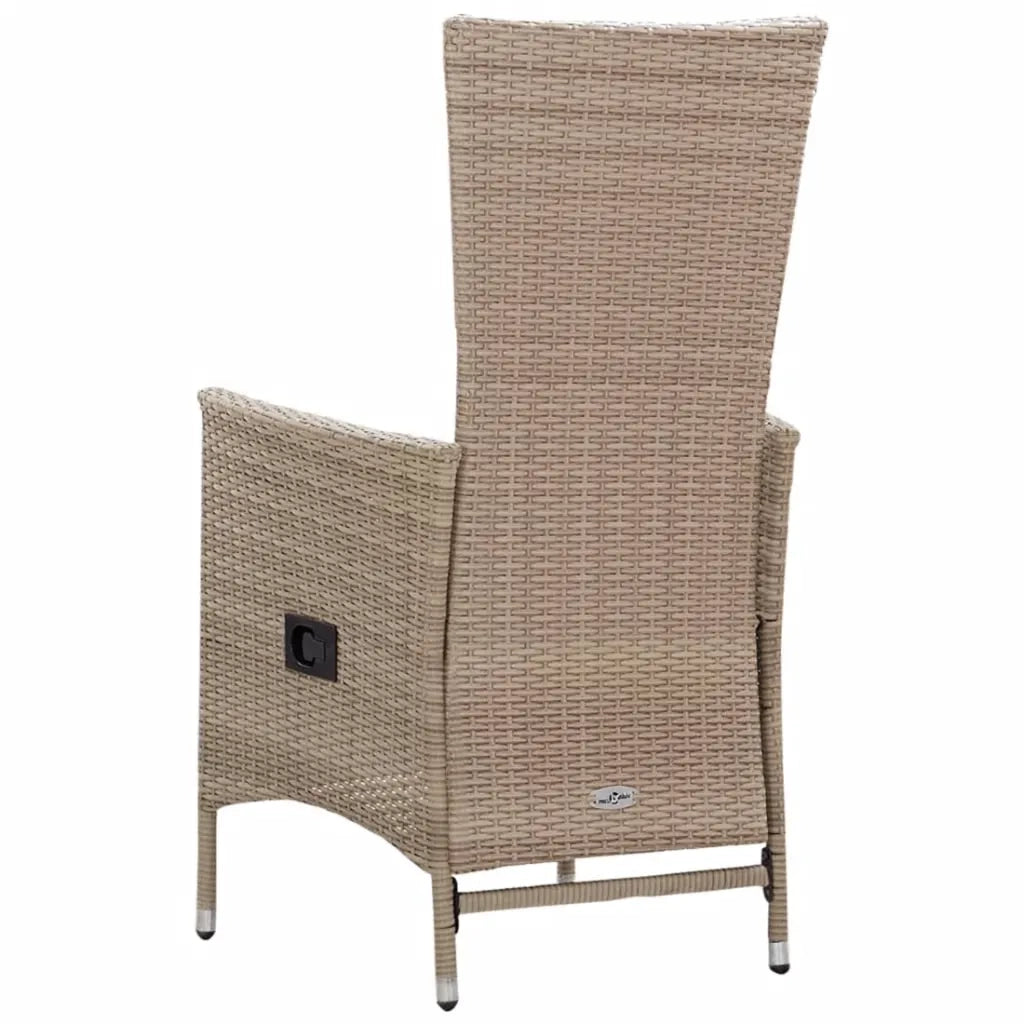 Set Mobili da Pranzo per Giardino 5 pz Beige 3068759