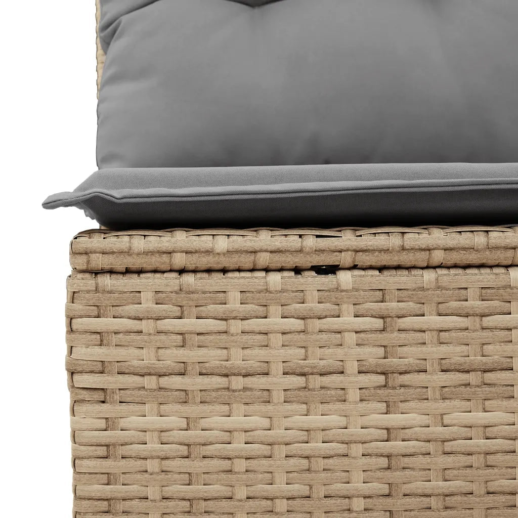 Set Divano da Giardino 8 pz con Cuscini Beige Misto Polyrattan 3256108
