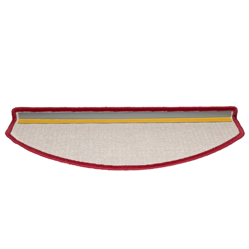 Tappetini per scale 10 pz 65x24x4 cm Rossi Semicircolari Grandi 149761