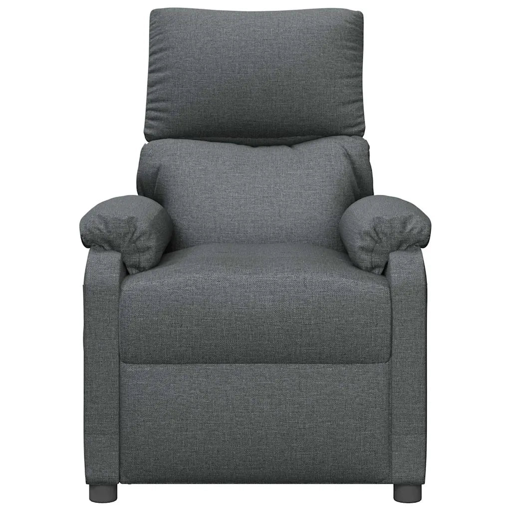 Poltrona Massaggiante Grigio Scuro in Tessuto 322457