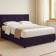 Ripon, Letto Singolo Sfoderabile Made in Italy, Viola