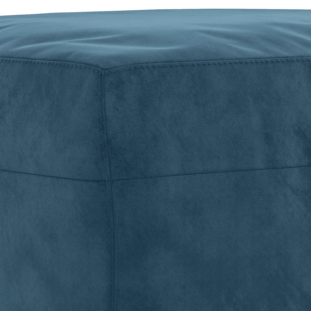 Poggiapiedi Blu 60x50x41 cm in Velluto 349302