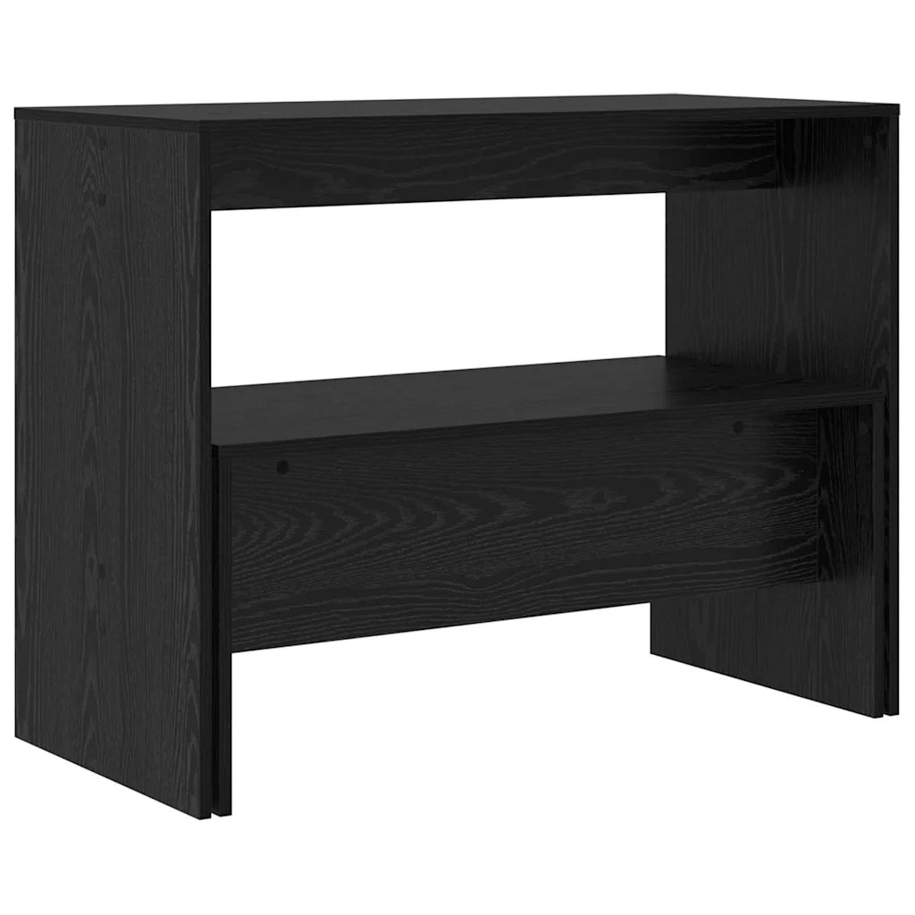 Set da pranzo 2 pcs Rovere nero Legno multistrato 875221