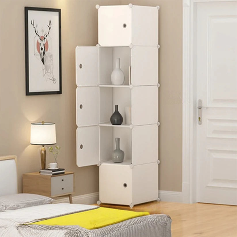 Armadio modulare a 5 ripiani Scaffale Mobile Colonna 185x39x37 cm
