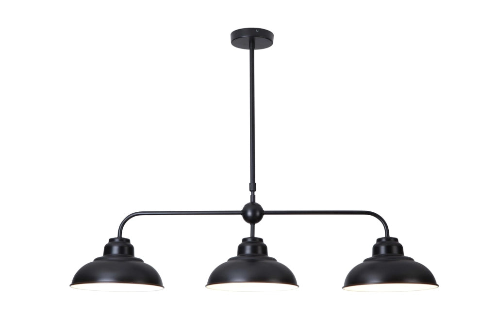 Lampada a sospensione Rabalux Dragan nera 3xE27 107cm