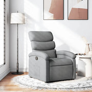 Poltrona reclinabile in Tessuto Grigio Chiaro 3205804