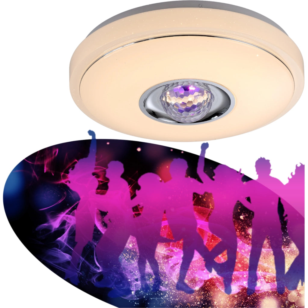 Plafoniera LED 18W RGB+3000K con telecomando Polux Magic
