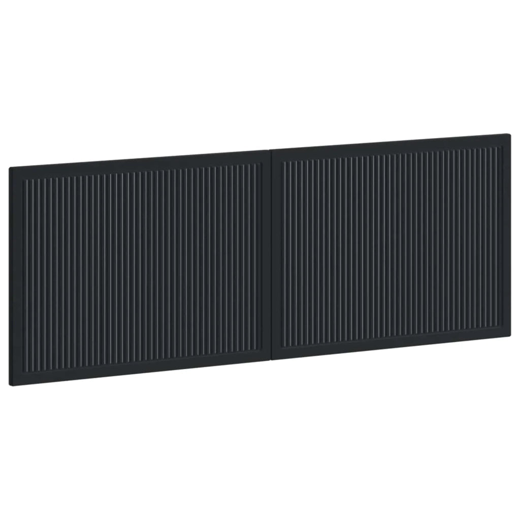 Testiera da Muro EDE Nero Legno ingegnerizzato 896076