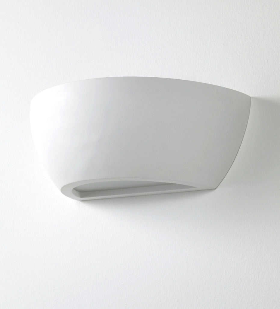 Applique in ceramica bianca cm. L31,5 x P16 x H11