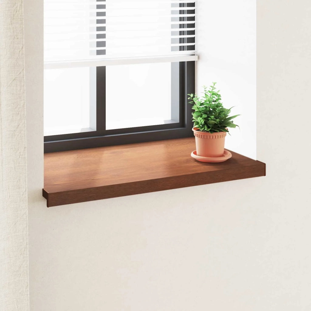 Soglia della Finestra Legno Marrone 80 x 50 x 4,5 cm PVC 42046934