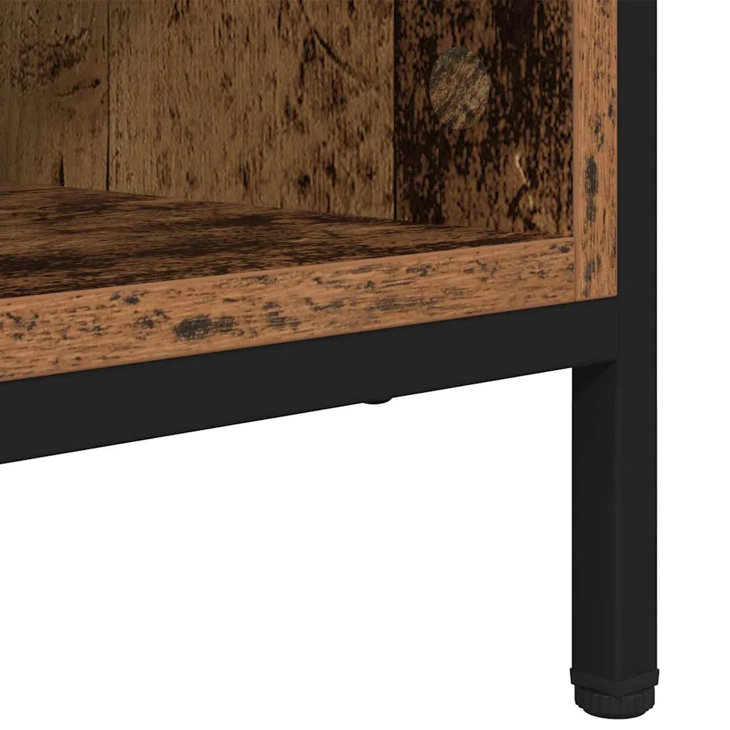 Mobile per scarpe-Scarpiera Legno vecchio 131 x 35 x 50 cm