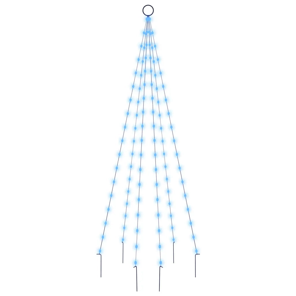 Albero di Natale Pennone Blu 108 LED 180 cm 343520
