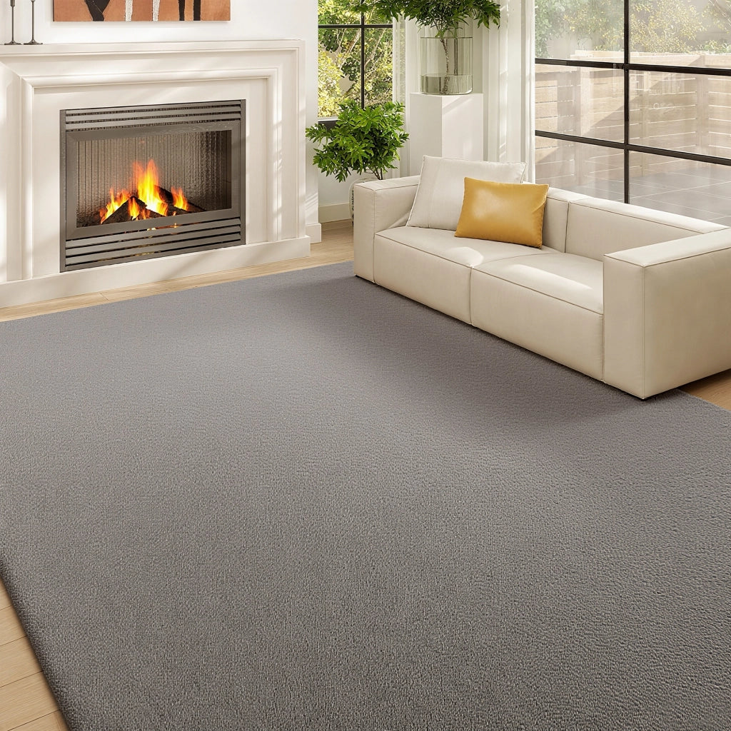 Tappeto a pelo lungo ¨C Minimal ¨C grigio chiaro 200x140 cm