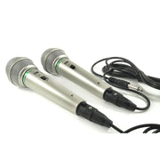 Trade Shop - Coppia Microfoni Dinamico Professionali Cablati Cavo Unidirezionale Per Karaoke -
