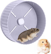 Giratoria Silenziosa per Hamster, Gerbillo, Topo e Piccoli Animali (Grigia)