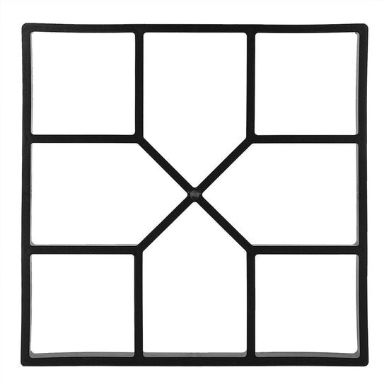 Forma in Cemento a Mano - Modello di Pendenza 40 x 40 cm - Disegno Geometrico - Per Giardino e Prato - Facile da Utilizzare - Per Lastre di Pendenza Realizzate su Misura - Modello di Pendenza