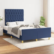 Giroletto senza Materasso-Struttura Letto Blu 120x200 cm in Tessuto 952968