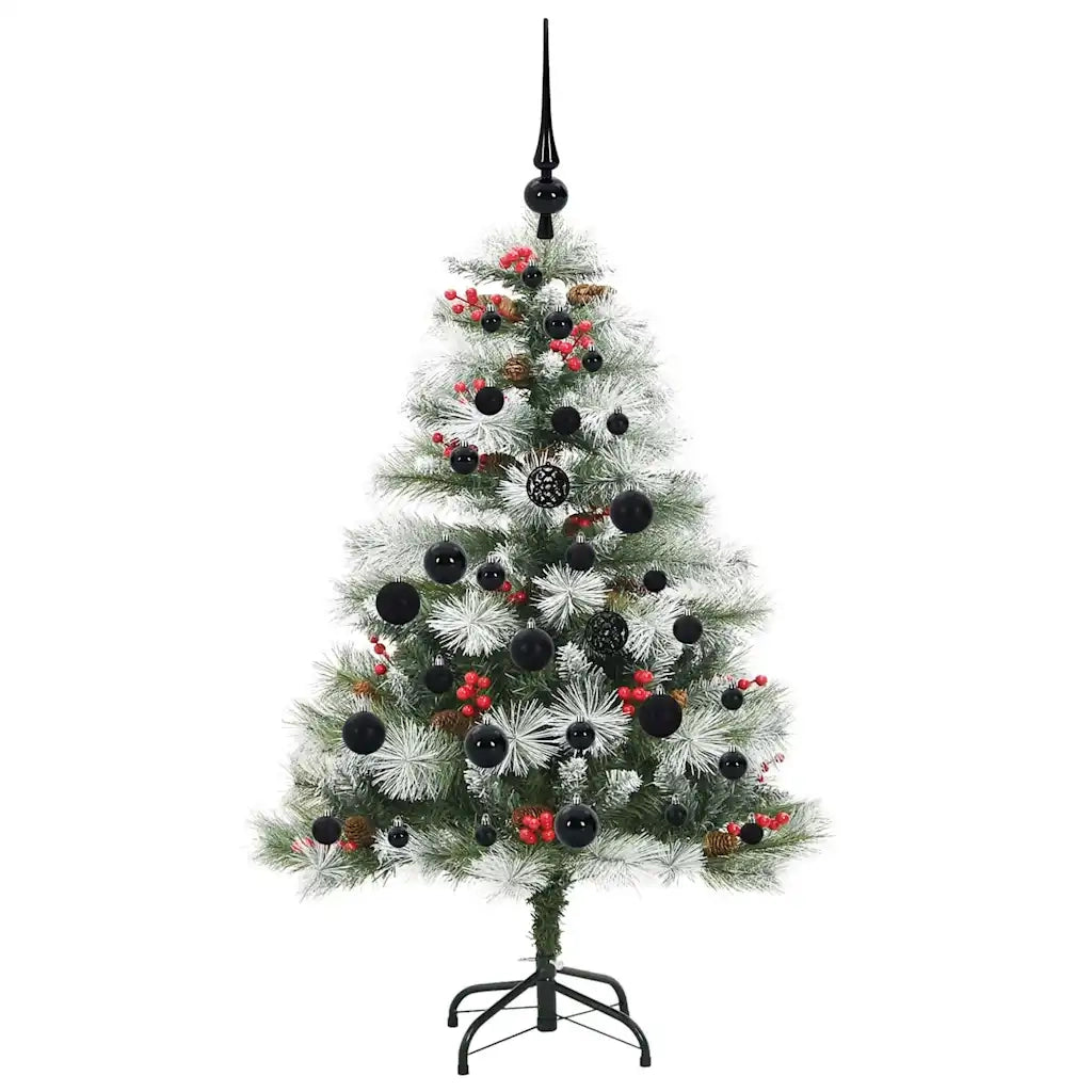 Albero di Natale artificiale Verde e bianco 120 cm 3395162