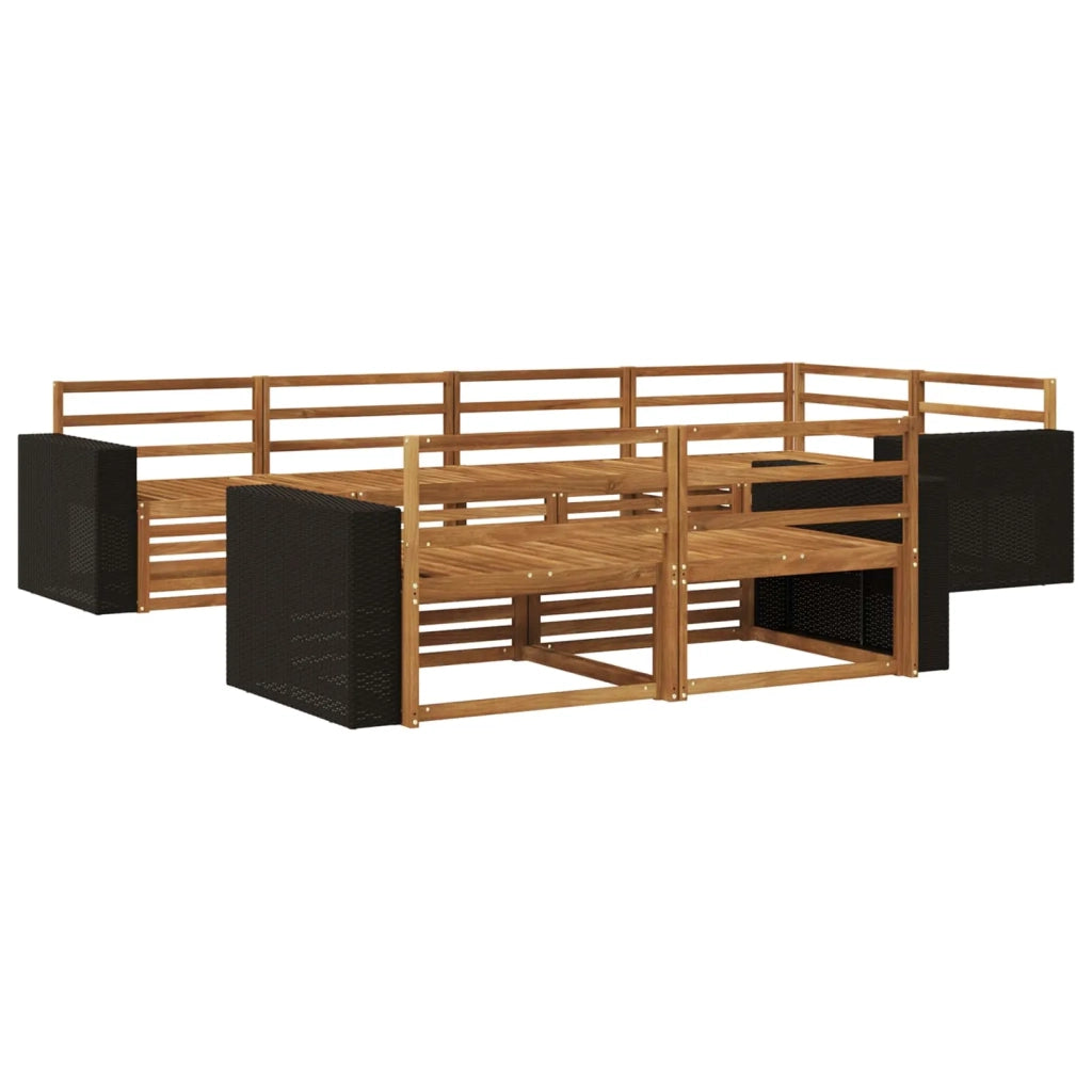 Set di divani da esterno 7 pcs Naturale 3383482