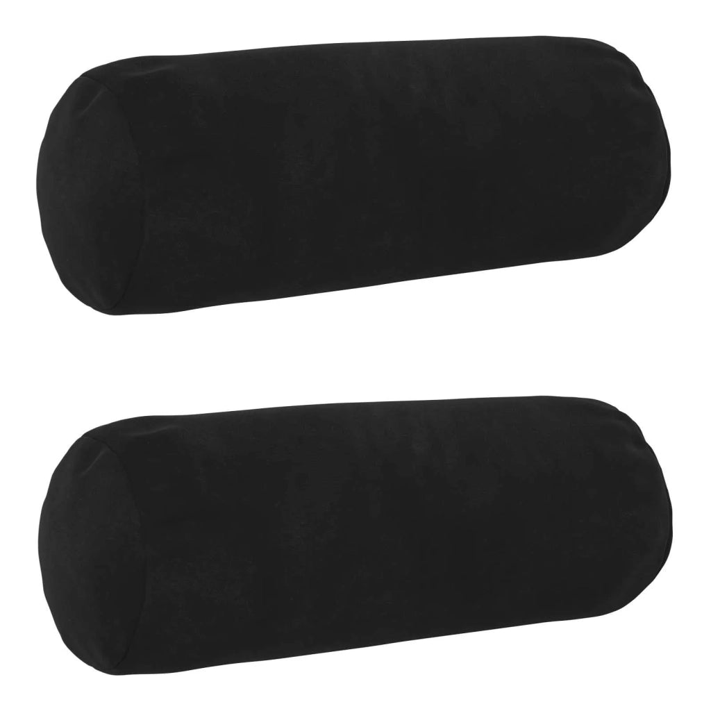 Federa 2 pcs HEERLEN Nero Ø 15 x 40 cm Velluto 923191