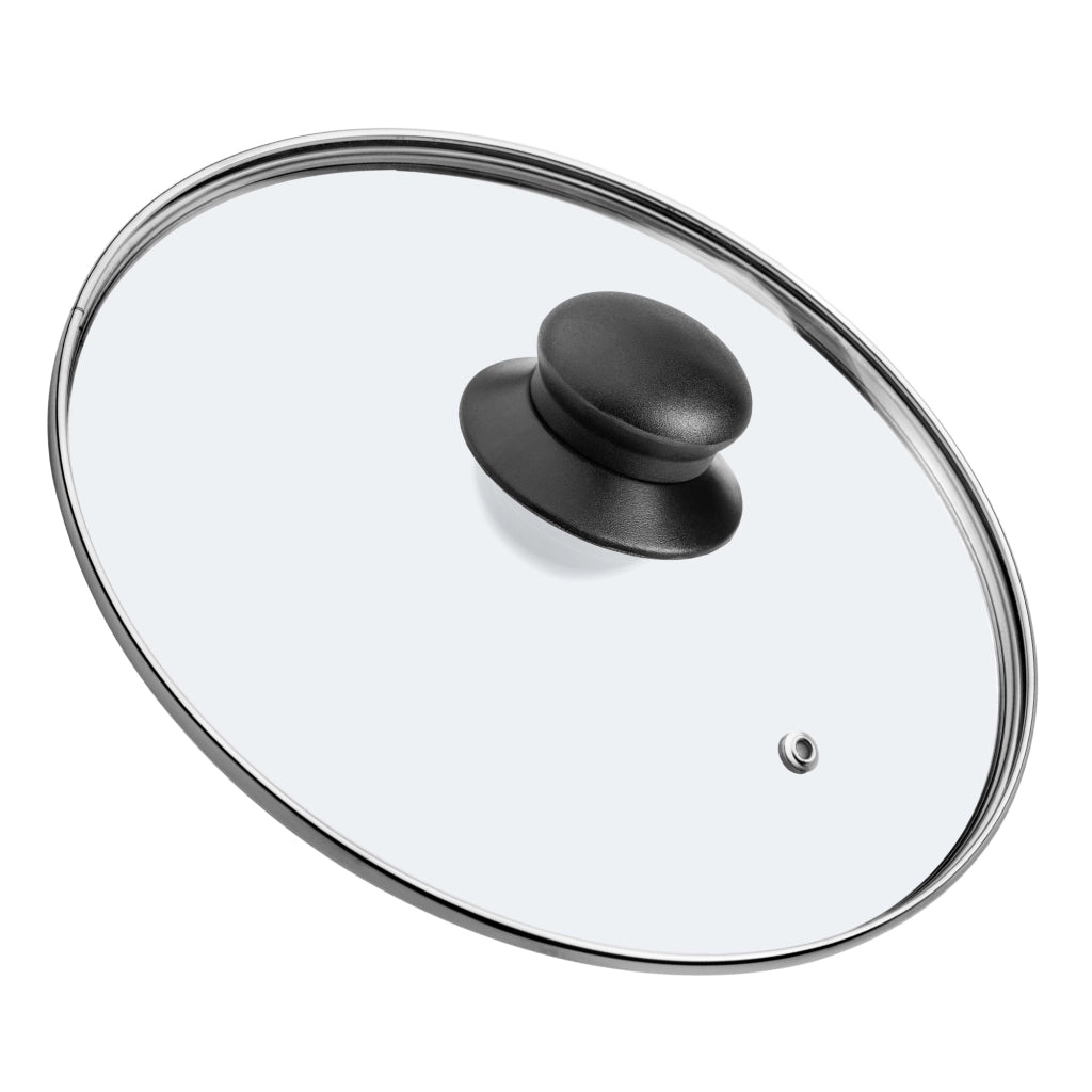 Set di 2 coperchi in vetro KADAX da 24 cm, resistenti al calore, per pentole e padelle.