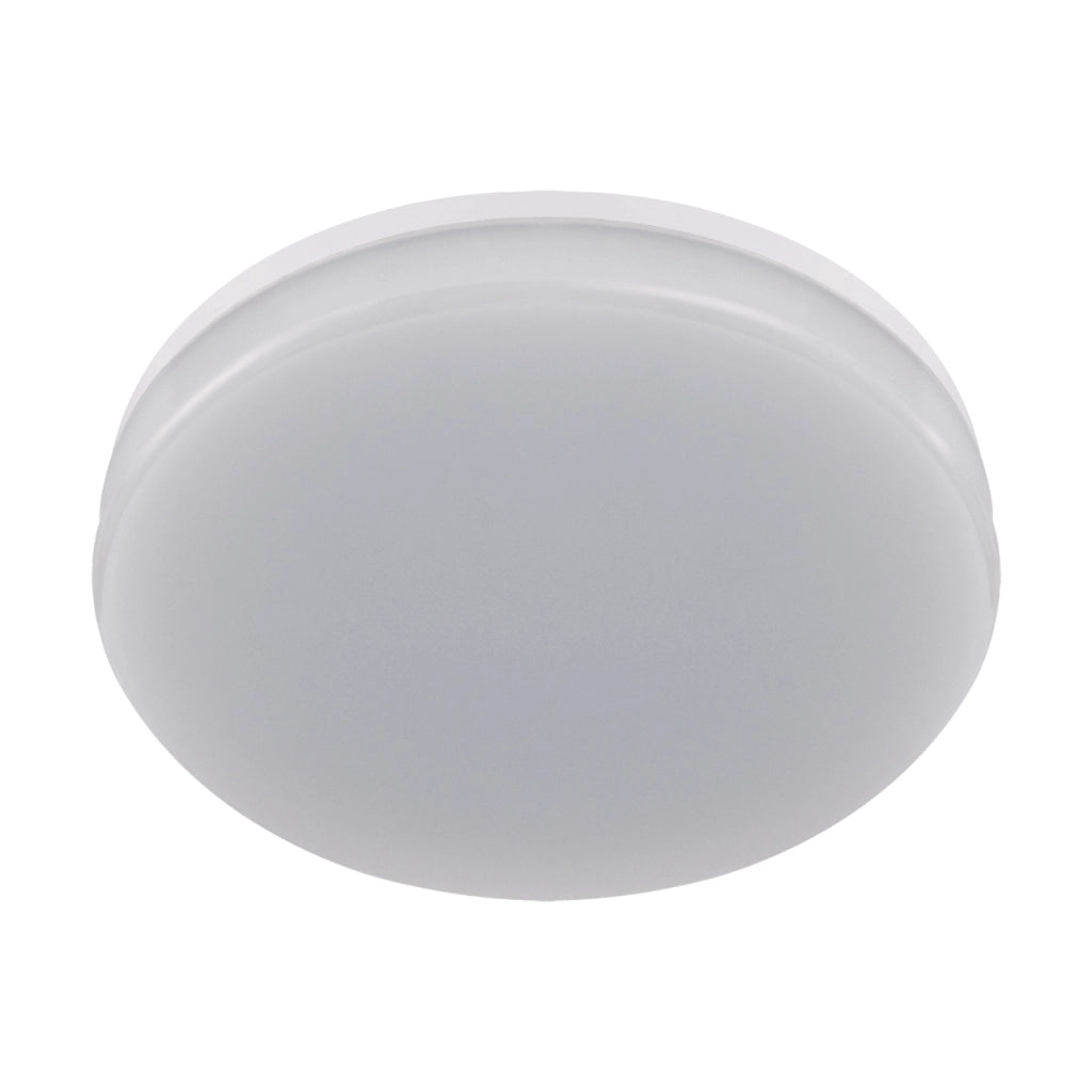 Plafoniera esterna LED bianca tonda 22cm 18W 4000K IP55