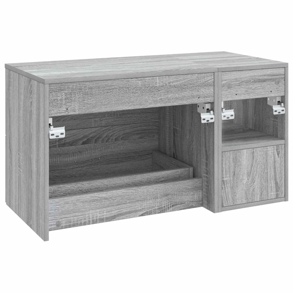 Set di mobili per il bagno 2 pz Sonoma grigio 3403941
