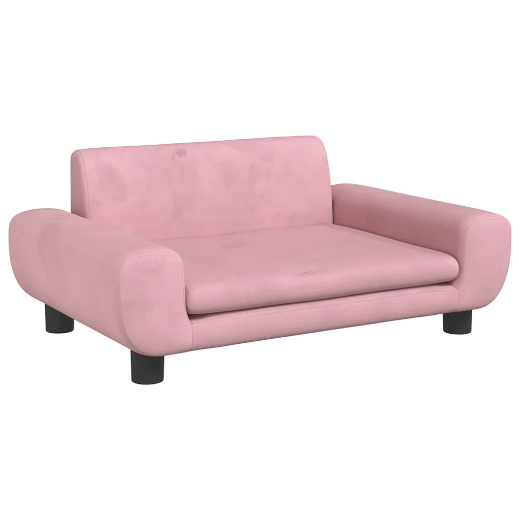 Lettino per Cani Rosa 70x45x33 cm in Velluto 171991