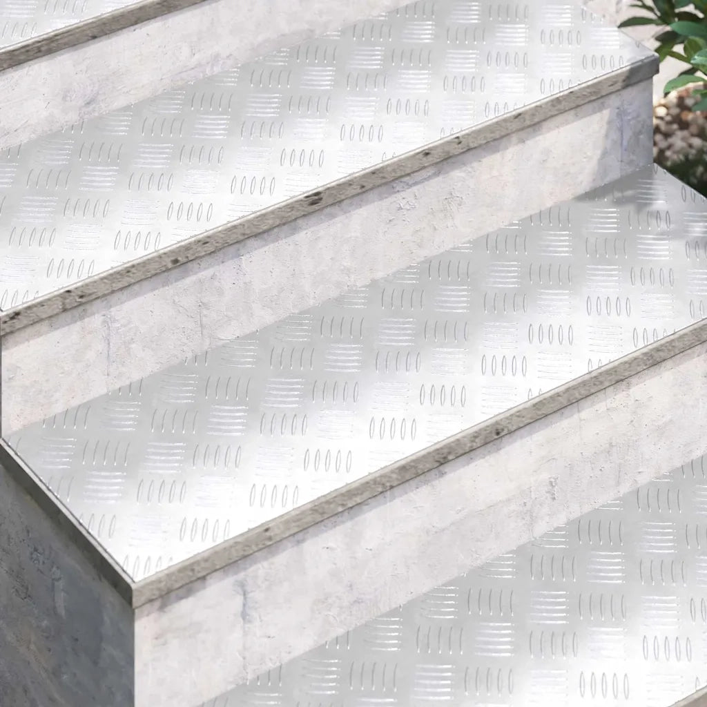 Gradini per Scale 2 pcs Argento 100 x 30 cm Alluminio 4104311