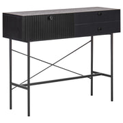 Consolle a 3 cassetti Nero  stile moderno