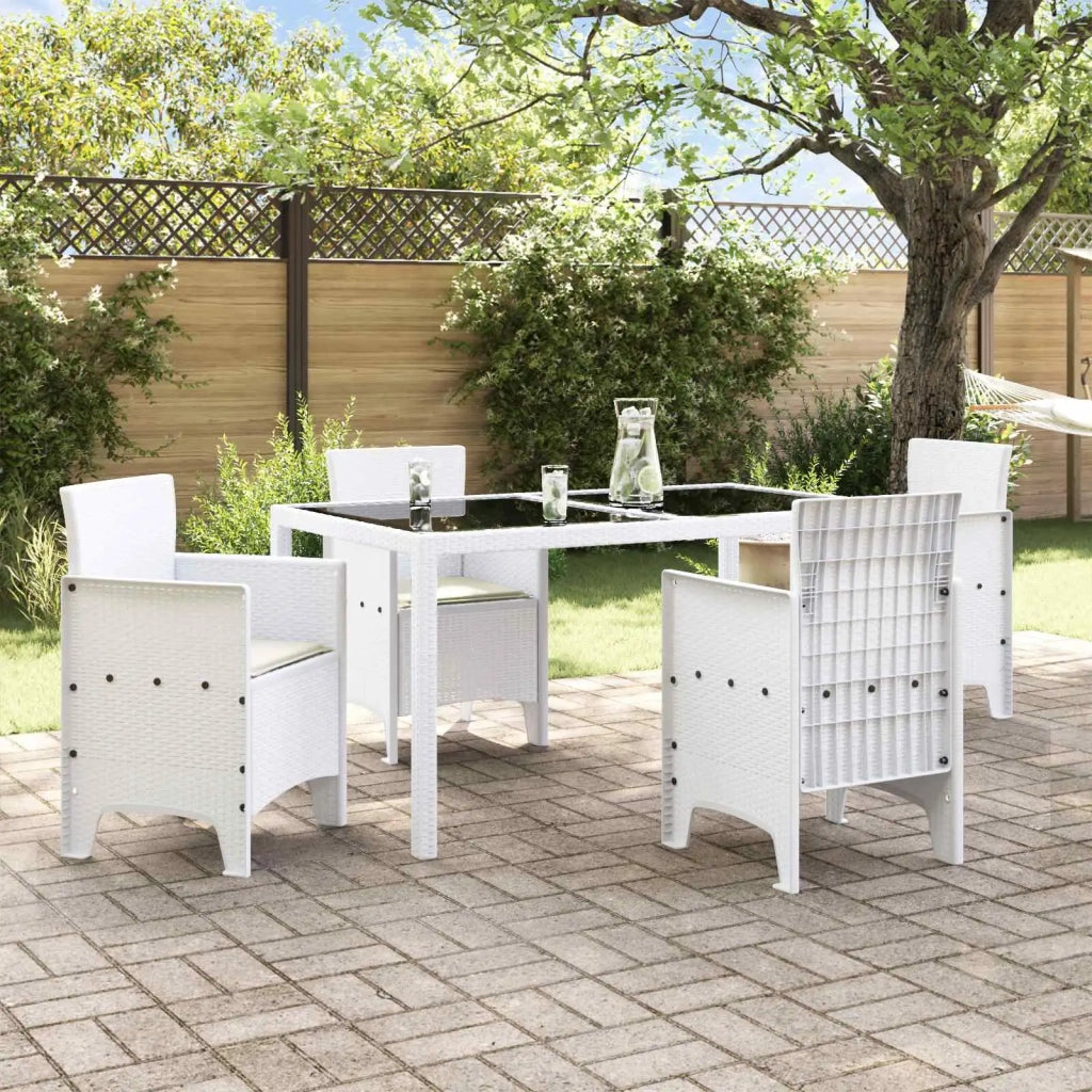 Sedia da Giardino 4 pcs Bianco 53 x 49 x 85 cm Polipropilene 847482