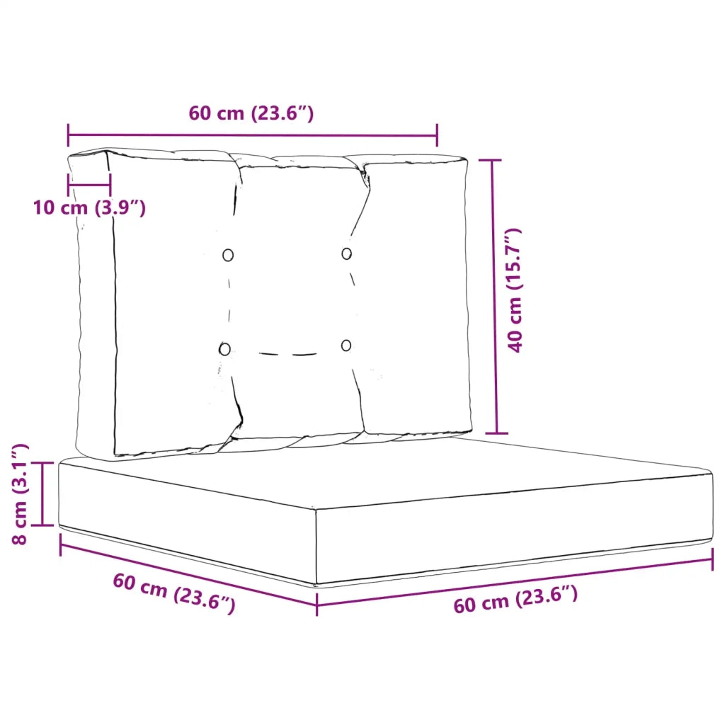 Cuscino per divano da esterno 2 pcs Rosso Poliestere 900733