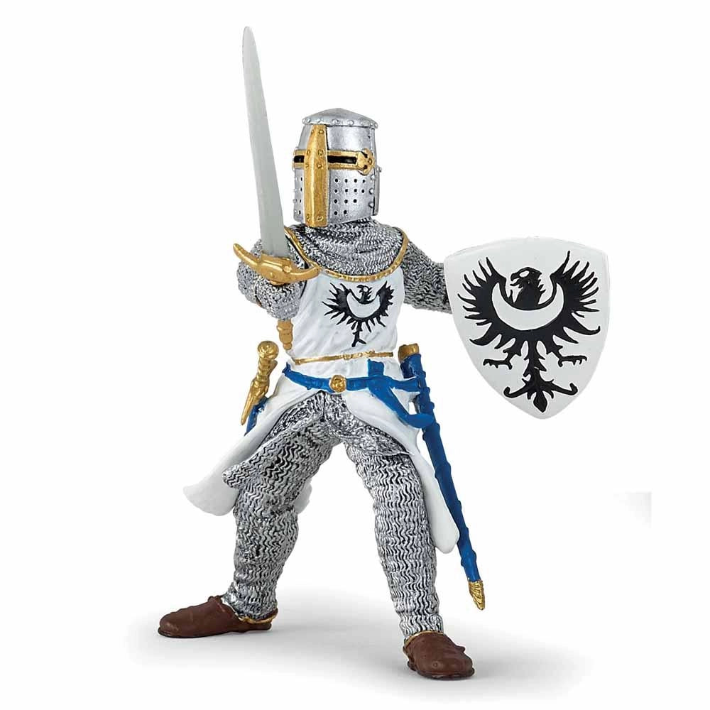 Papo - White knight with sword