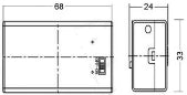 Box portapile per 1 batteria 9v con interruttore
