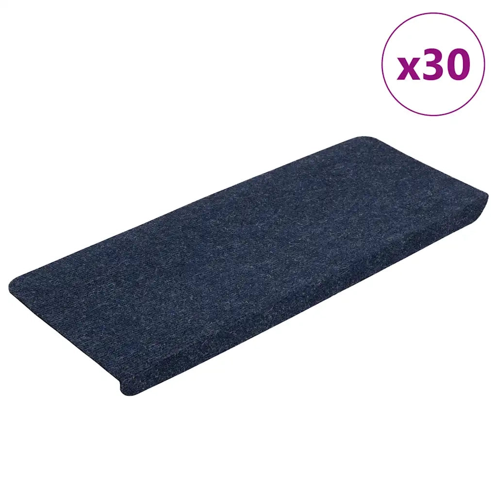 Tappetini Autoadesivi per Scale 30 pz Blu 65x24,5x3,5 cm 3365919