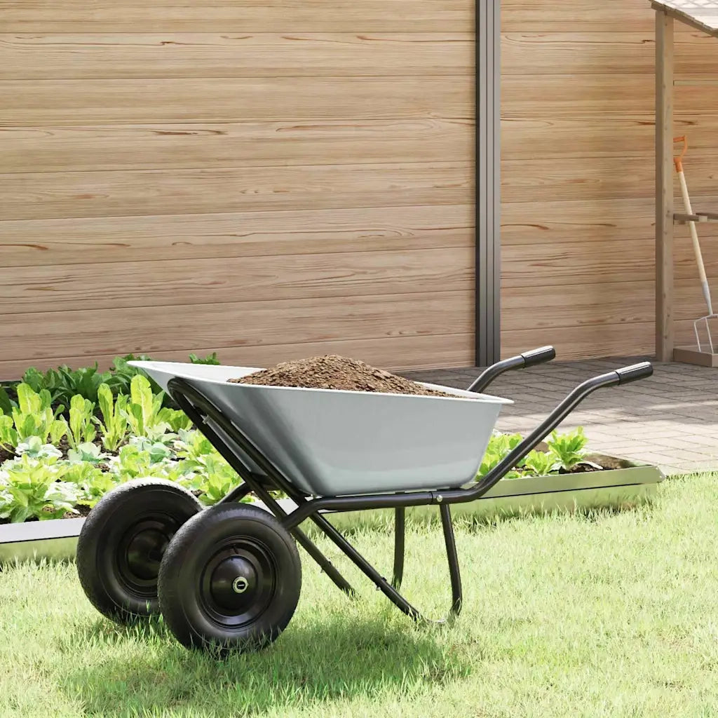 Carriole Argento e Nero 137 x 60 x 65,5 cm Acciaio 42007972
