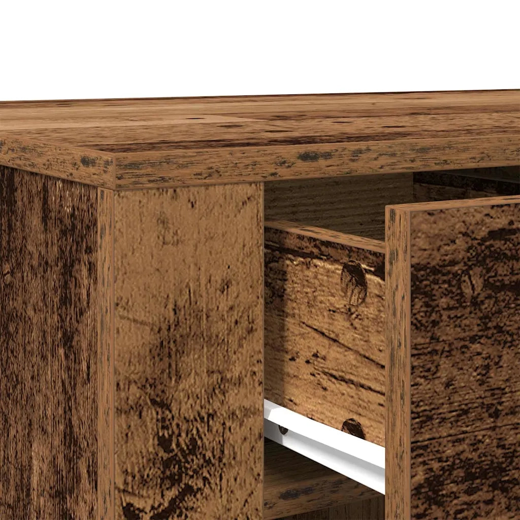 Scrivania | Tavolo da Ufficio Legno Antico 100x49x75 cm in Legno Multistrato