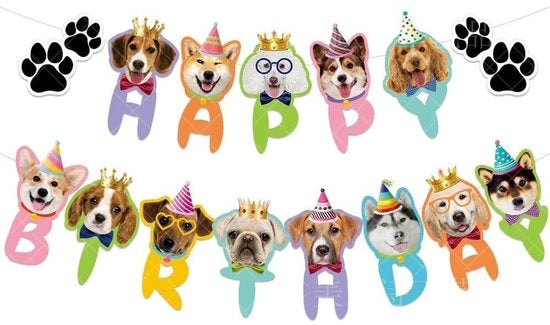 Decorazioni per torta con volti di cane, 11 pezzi
