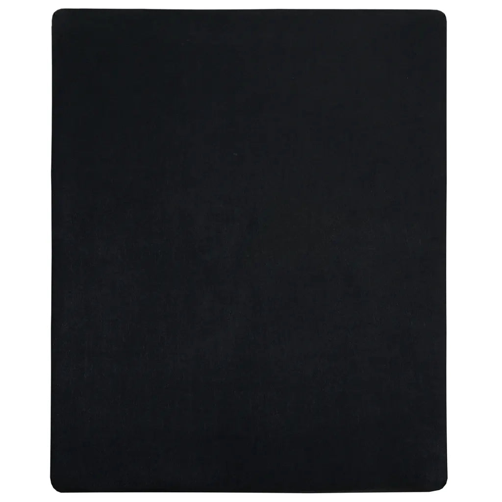 Lenzuolo con Angoli Jersey Nero 160x200 cm Cotone 136216