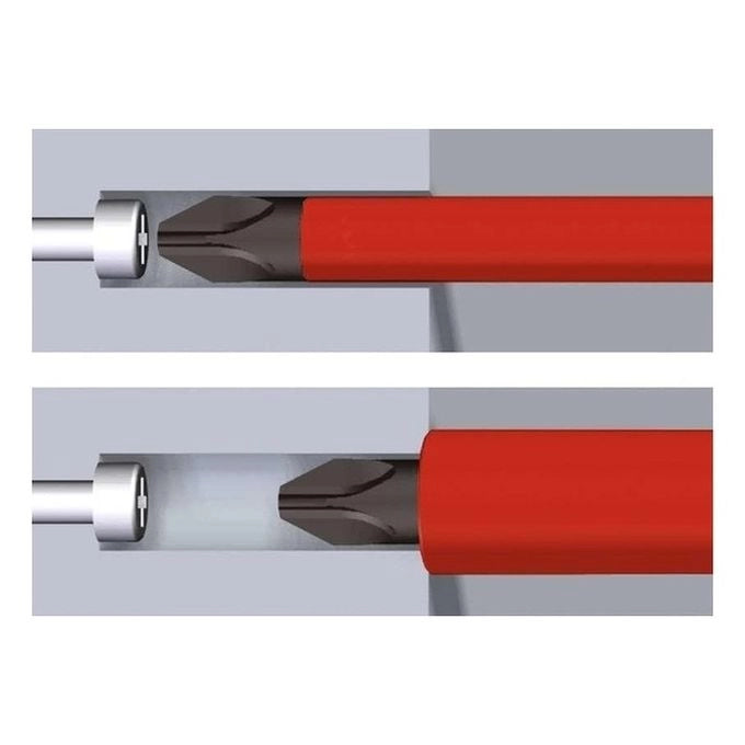 Wiha 38074 TorqueVario-S Cacciavite Dinamometrico Elettrico 0,8-5,0 Nm 5 pezzi con Isolamento VDE fino a 1000 V AC colore Nero