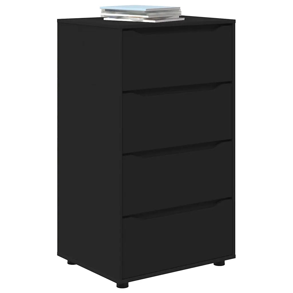 Armadi di Stoccaggio 2 pcs Nero 60 x 48 x 105 cm