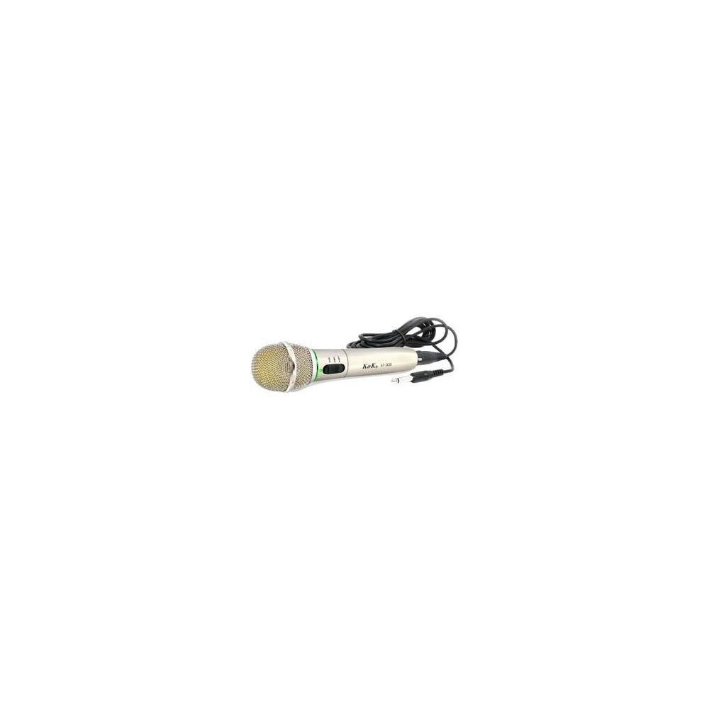 Trade Shop - Microfono Wireless E Con Cavo Filo 2 In 1 Per Karaoke Cantare 309 -
