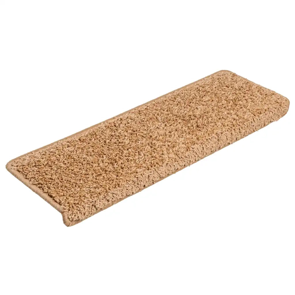 Tappetini per scale 20 pz 65x21x4 cm Beige Bordo rettangolare 3365853