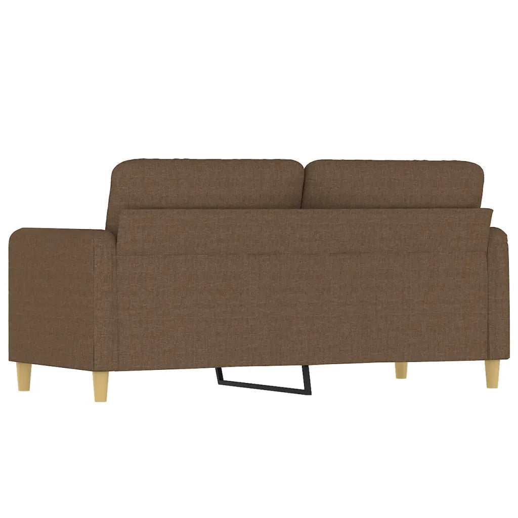 Divano a 2 Posti-Sofa 2 Posti Marrone 140 cm in Tessuto 428584